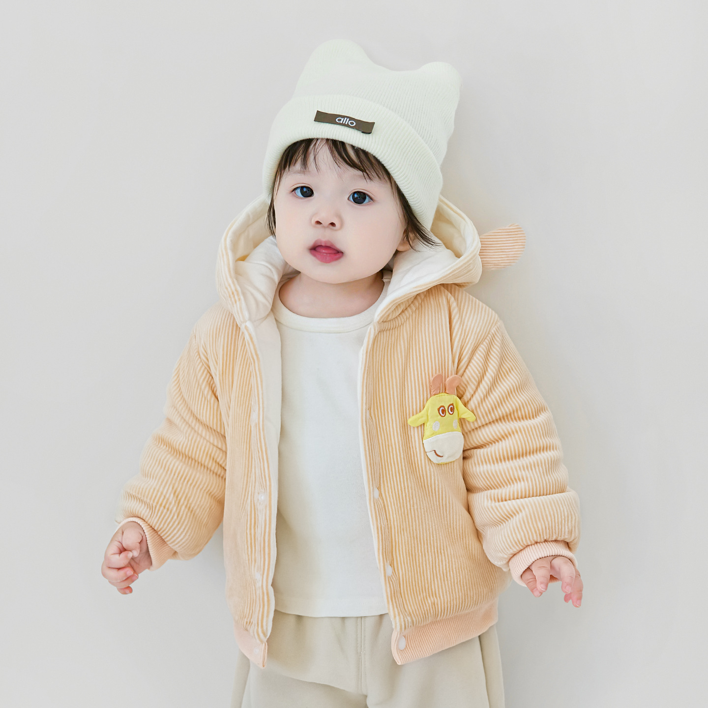 Chaqueta de algodón para bebés otoño y invierno para niños y niñas, ropa de algodón para niños, abrigo de invierno para salir, chaqueta de algodón para bebés