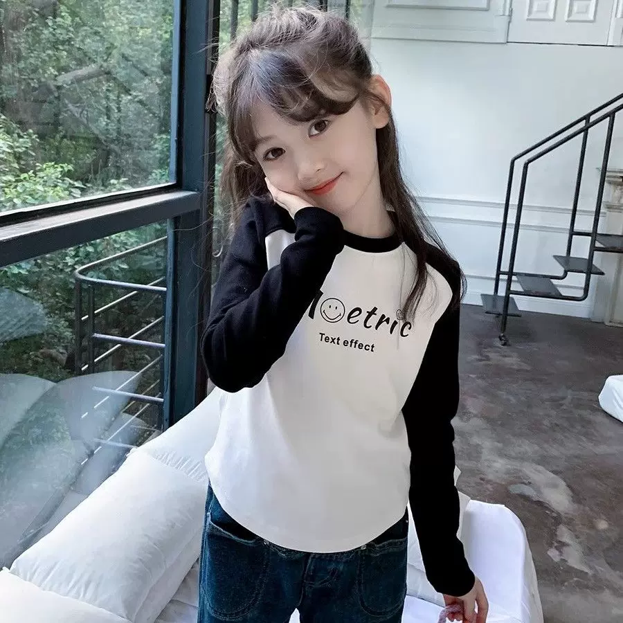 女童德绒打底衫童装长袖T恤2025年春秋新款中大儿童内搭上衣童装