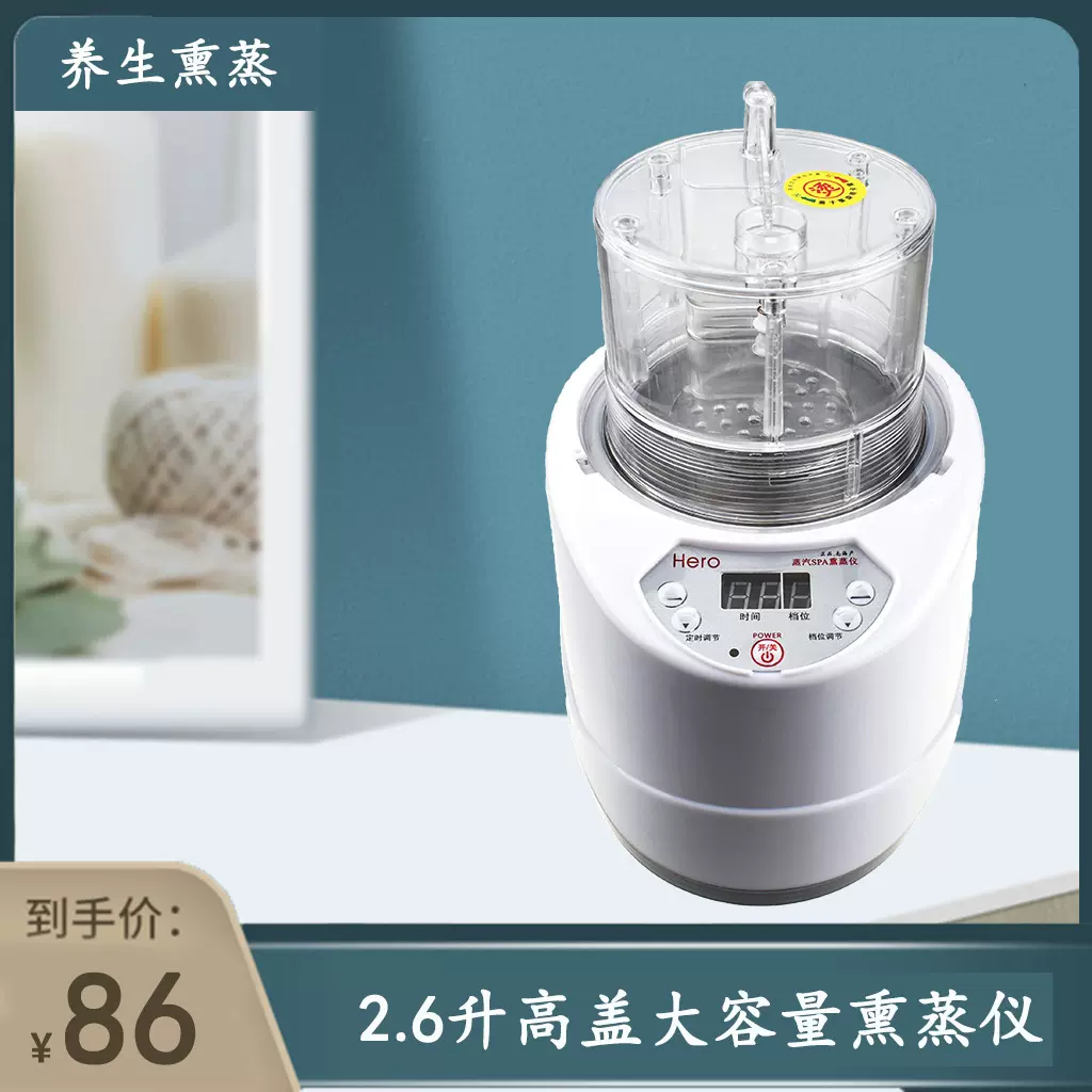 2.6L高盖款大容量防喷熏蒸仪桑拿蒸汽机家用浴箱 汗蒸机