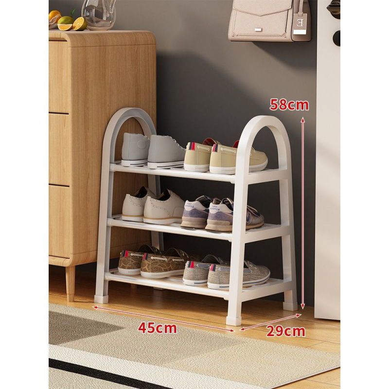 Estante de almacenamiento de zapatos multicapa de acabado de zapatos armario de zapatos puerta de entrada doméstica de alquiler puerta interior de almacenamiento de zapatos de artefactos