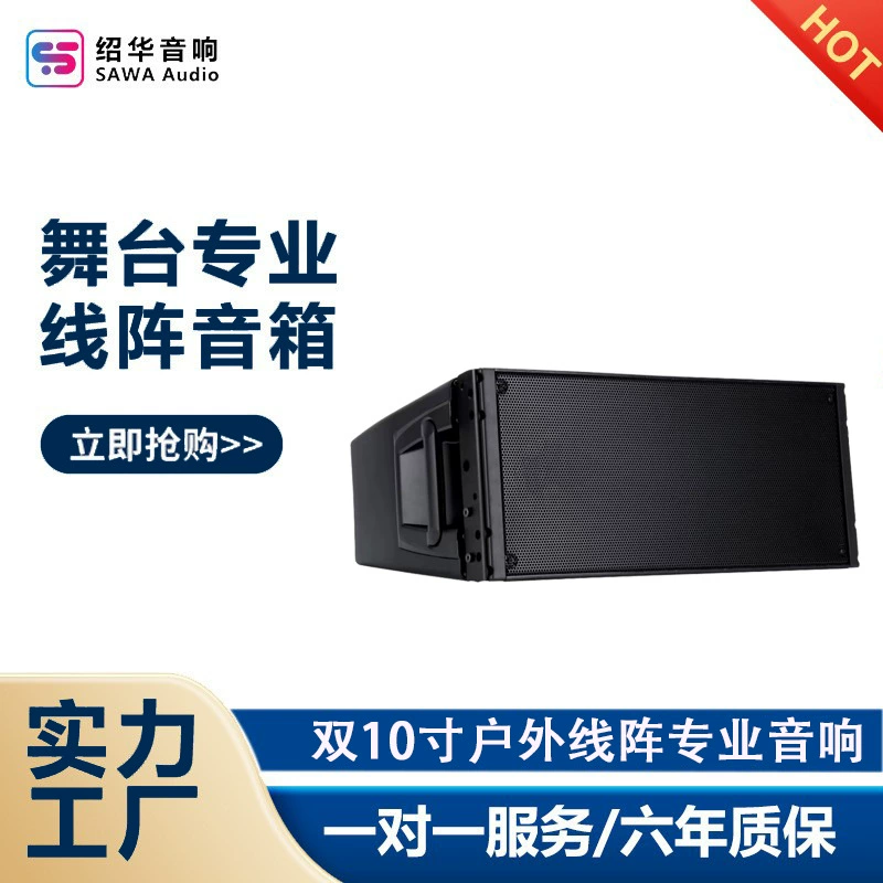 Двойной 10-дюймовый линейный динамик для выступлений на открытом воздухе концертный бар ktv профессиональное оборудование звуковой системы