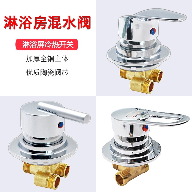 Shower Room Faucet Hot and Cold Water Switch Rv Shower Room Mixing Valve Integrated Shower Room Shower Faucet Switch Accessories