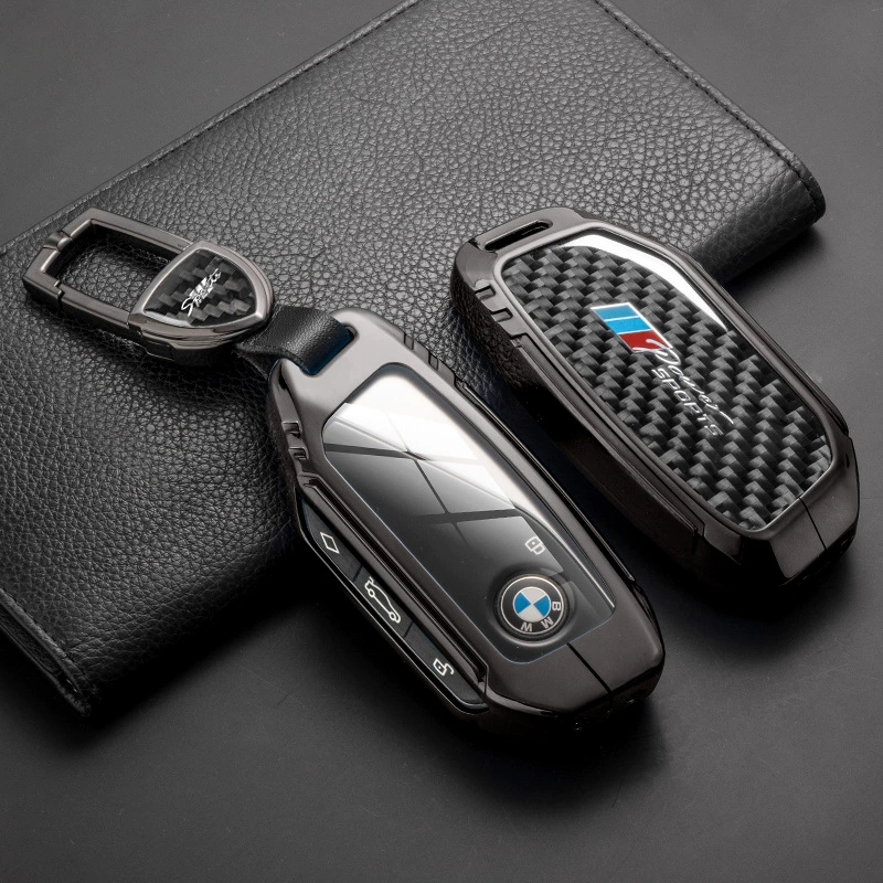 Горячая новинка, подходящая для BMW X5 X3 — чехол для ключа из настоящего карбона, подходит для 5-й и 3-й серий, универсальное покрытие для ключа