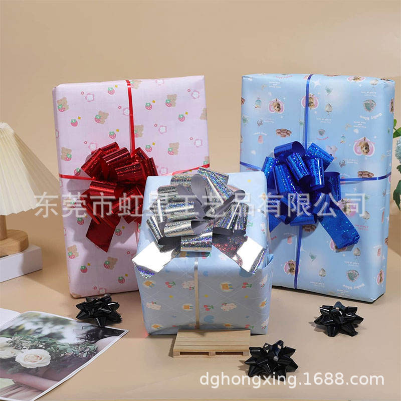 Suministro de alto precio del fabricante Ajuste de aluminio plateado brillante empujador Garland boda coche manejar arco esférico cinta Garland