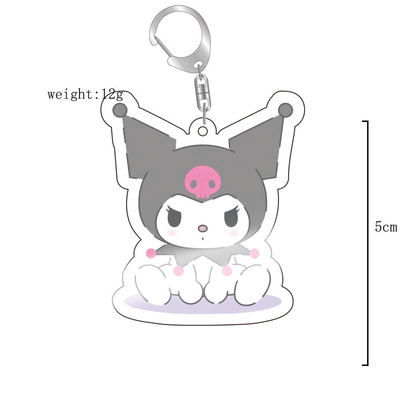 Transfronterizo nuevo animado 2D perímetro Sanliou Hello lindo gato Colomia acrílico llavero image 10
