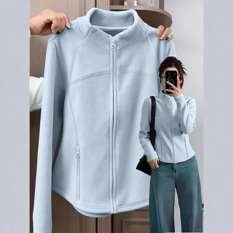 Fleece Jacket with Added Fleece, Women's Autumn and Winter 2026 New Slim-Fit Outdoor down Jacket, Softshell Jacket with Inner Lining for Winter