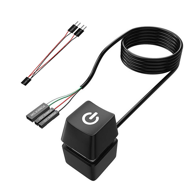 Mechanical button on/off PC LED 7 colors, stop \start desktop, desktop desktop switch