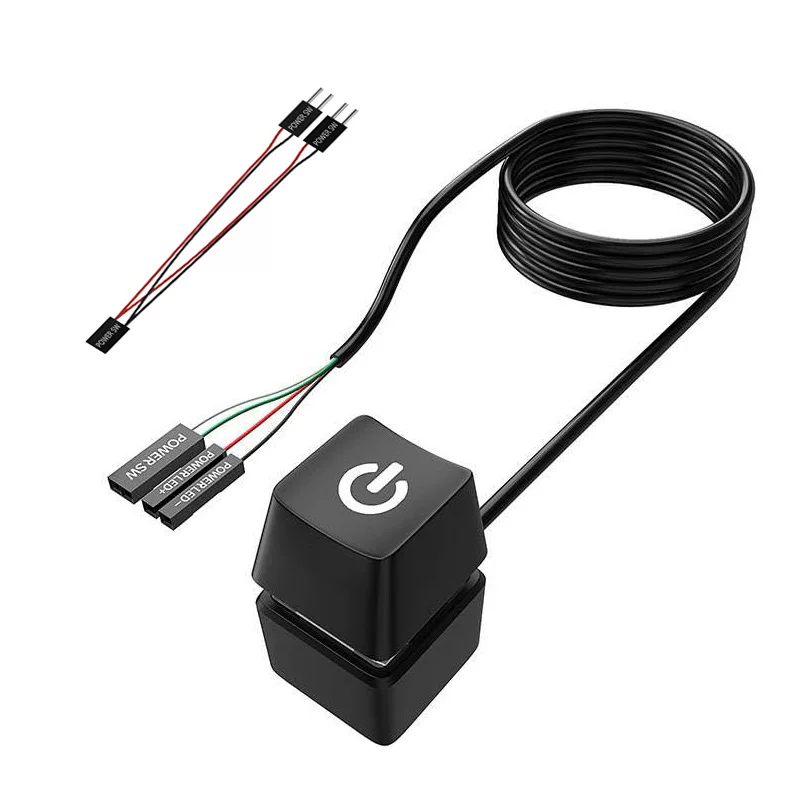 The mechanical button is opened/off the PC LED 7 colors, stop \ start the desktop, desktop desktop switch