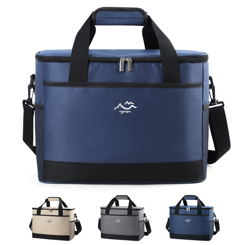 European and American export cross-border portable insulated bag, outdoor picnic bag, camping fresh-keeping large-capacity cooler bag, waterproof