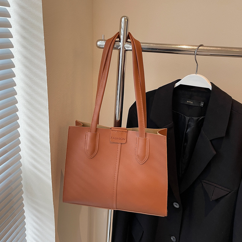 Retro textura de viaje coreano bolsos de mano estudiantes de moda simple bolsos de hombro de gran capacidad bolsos de brazo para mujeres