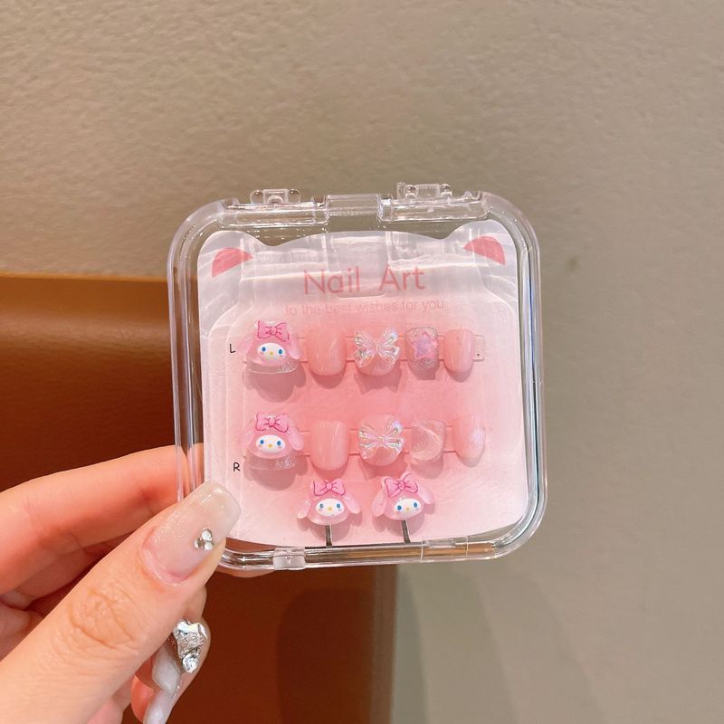 子供用ウェアラブルネイル サンリオ クロメ ガールズネイルステッカー ガールズネイルアートステッカー 無臭粘着フィンガーステッカー|undefined