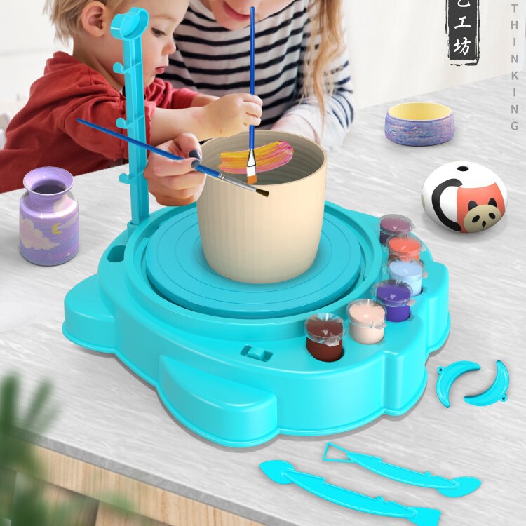 Cross-border children owl pottery machine handmade DIY clay machine toy parent-child interactive soft clay tools gift