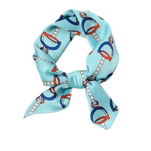 Women's Small Square Scarf Versatile Decor French Scarf Summer Hair Band Chic Versatile Collar Scarf Early Autumn Thin Scarf