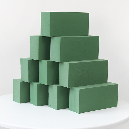 Wholesale flower mud flower arrangement mud block high density water absorbent flower mud whole box absorbable sponge flower shop flower arrangement base
