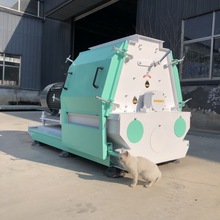 木材秸秆粉碎机中药渣湿稻壳粉碎机全自动上料带除尘花生壳磨粉机