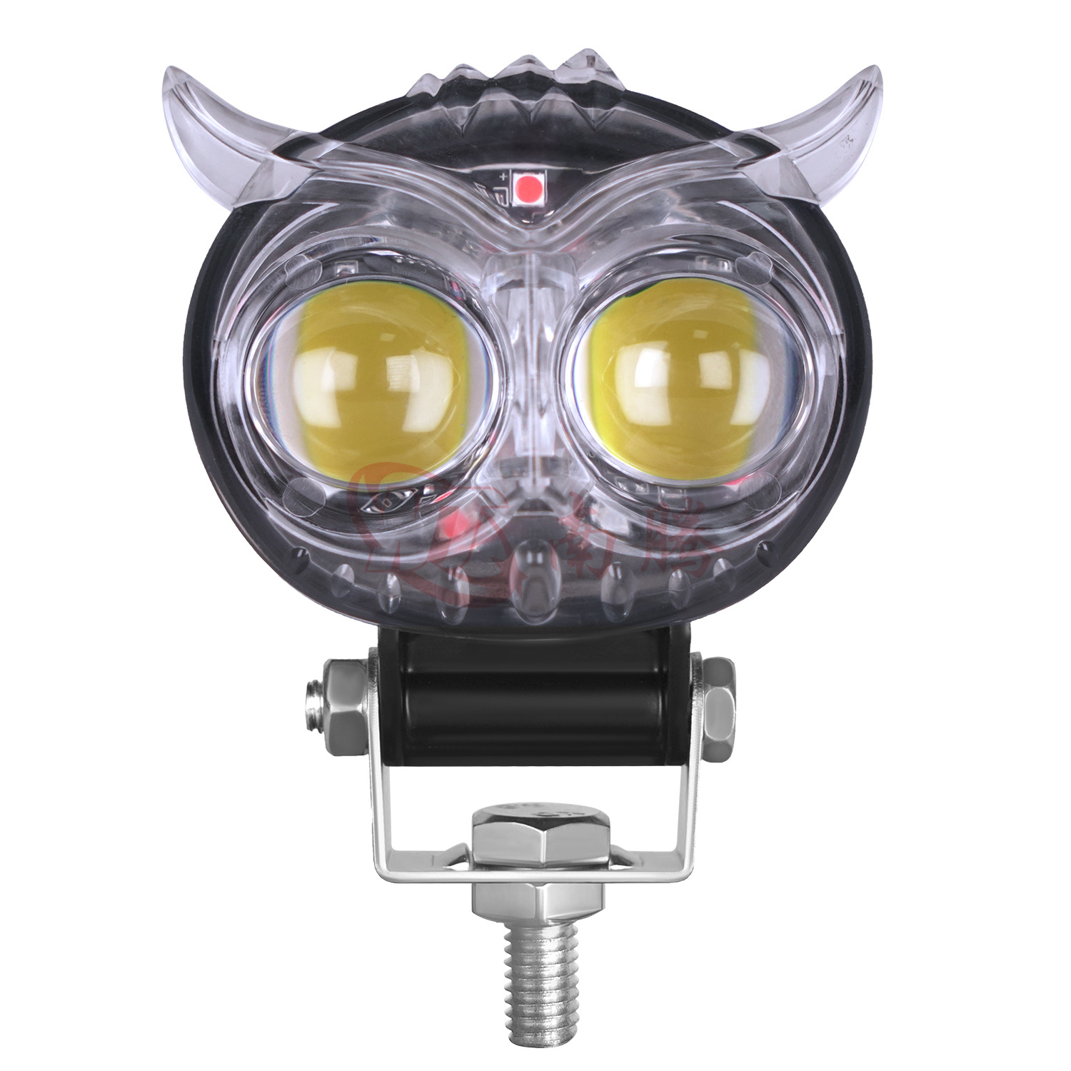 Faro integrado de doble lente multicolor con efecto ojo de gato y luz de águila, modificado para coche y vehículo eléctrico, con luz alta y baja externa, transfronterizo