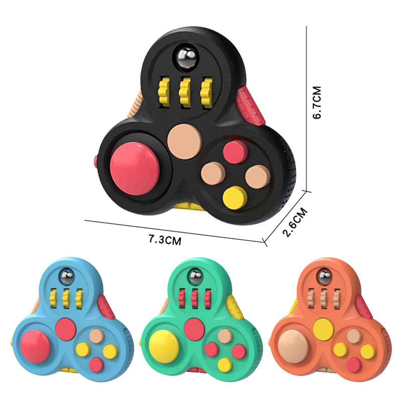 Fidget Pad减压手柄 陀螺魔方游戏手柄指尖游戏创意解压玩具|undefined