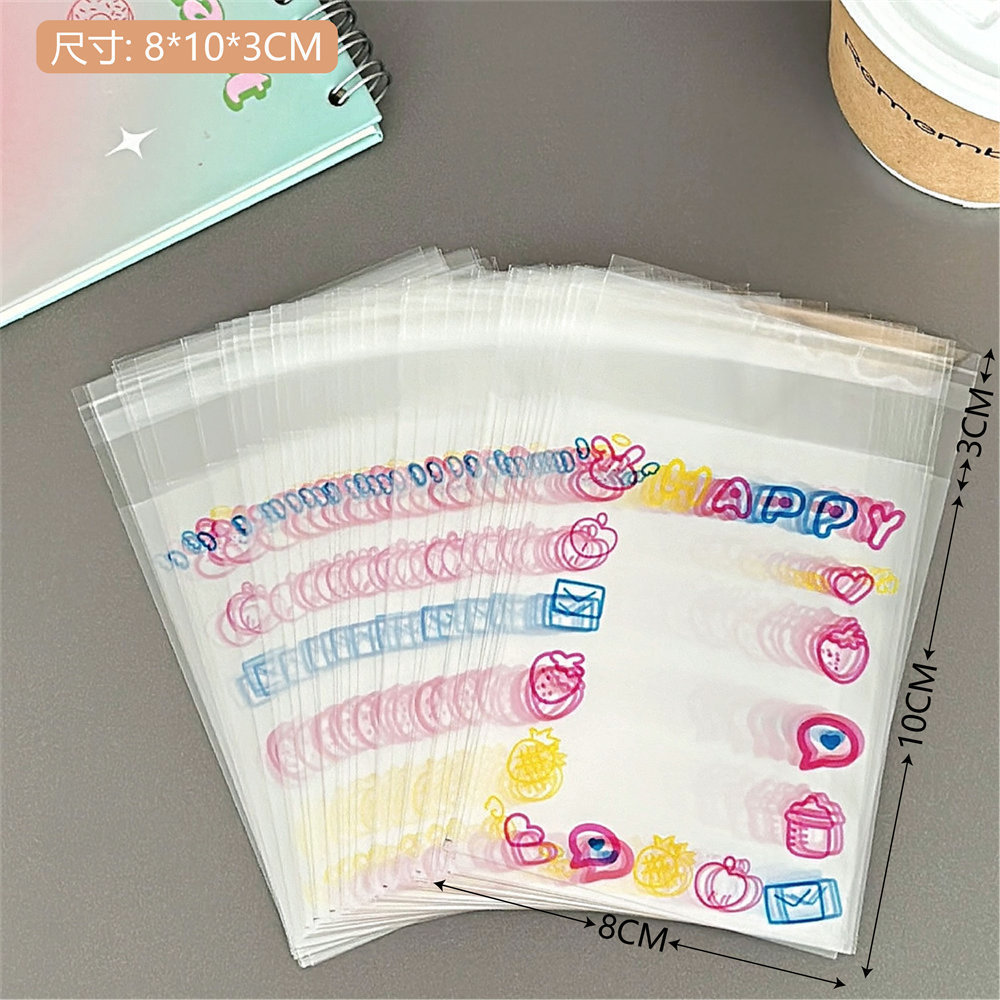 Lindo cachorro de dibujos animados transparente ziplock bolsa coreana simple pequeña tarjeta de almacenamiento cubierta protectora chica Goo tarjeta clasificación bolsa