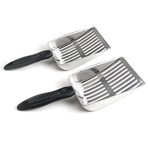 Cat Litter Scoop Pet Litter Box Ruffian Chicken Pet Pooper Scooper Stainless Steel Reptile Scoop Dog Cat Poop Scoop Large Beach Shovel