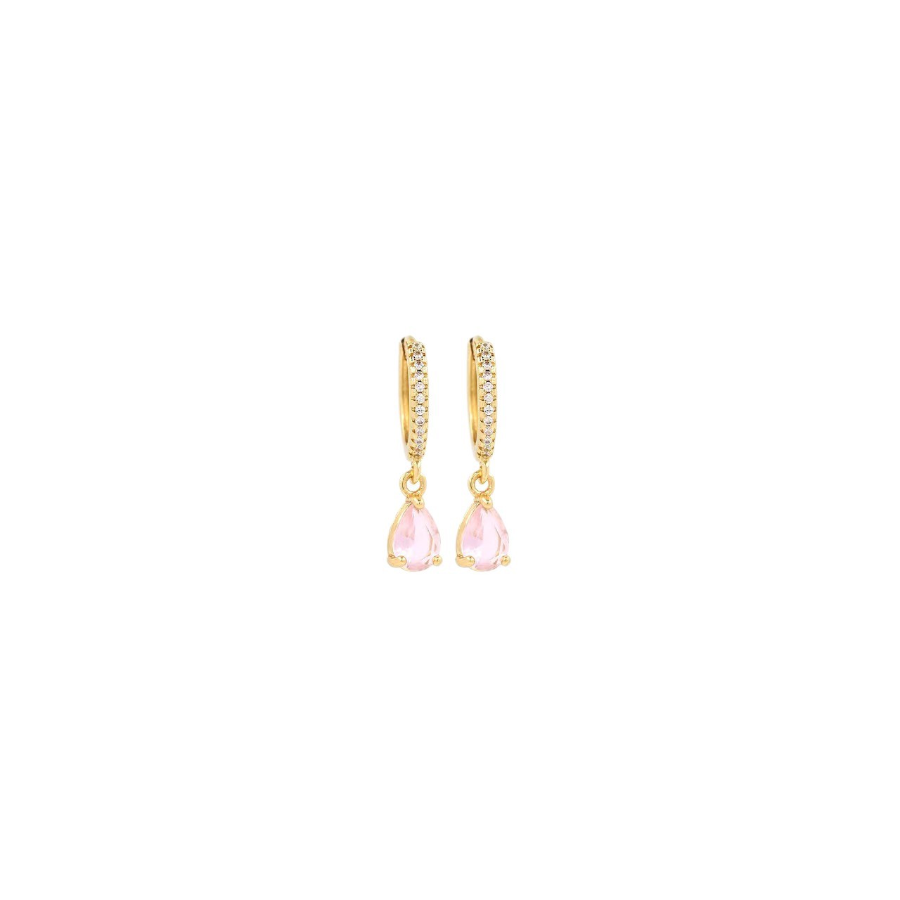 Europa y los Estados Unidos lujosos aretes de zircón de color de alto nivel, aretes de zircón de estilo francés para la explosión de aretes al por mayor transfronterizos