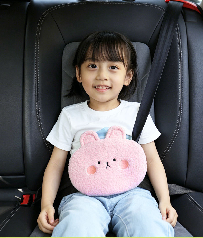 Cross-Border Children's Cartoon Car Seatbelt Shoulder Pads, Cute Plush Shoulder Protectors, Seatbelt Anti-Neck-Strangling Car Accessories