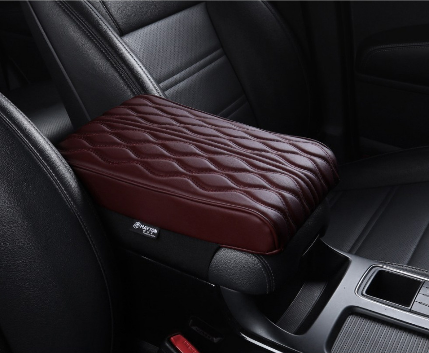 Corea del Sur nuevo coche apoyabrazos caja pad Amazon memoria espuma altura aumento de cuero universal coche apoyabrazos Pad funda