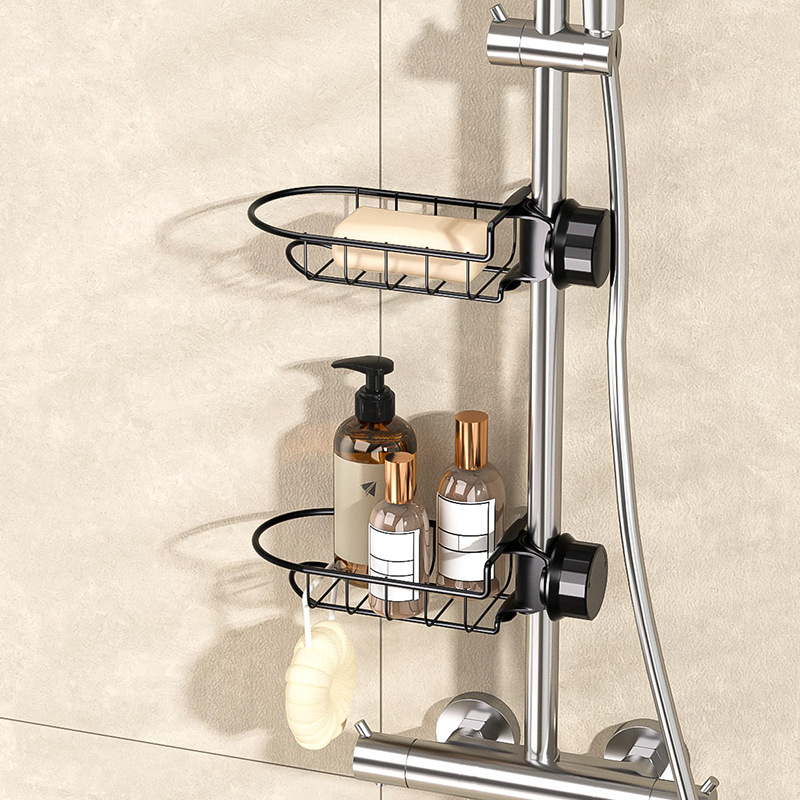 Bathroom Restroom Stainless Steel Faucet Storage Rack Wall-mounted Soap Rack Kitchen Sink Sink Drain Rack