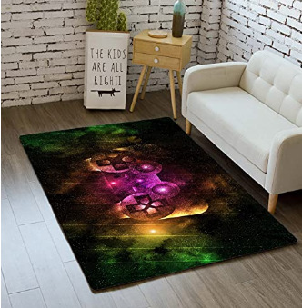 Transfronterizo de dibujos animados cyberpunk alfombra videojuego dormitorio alfombra sala de juego Sala creativa e-sports alfombra de piso