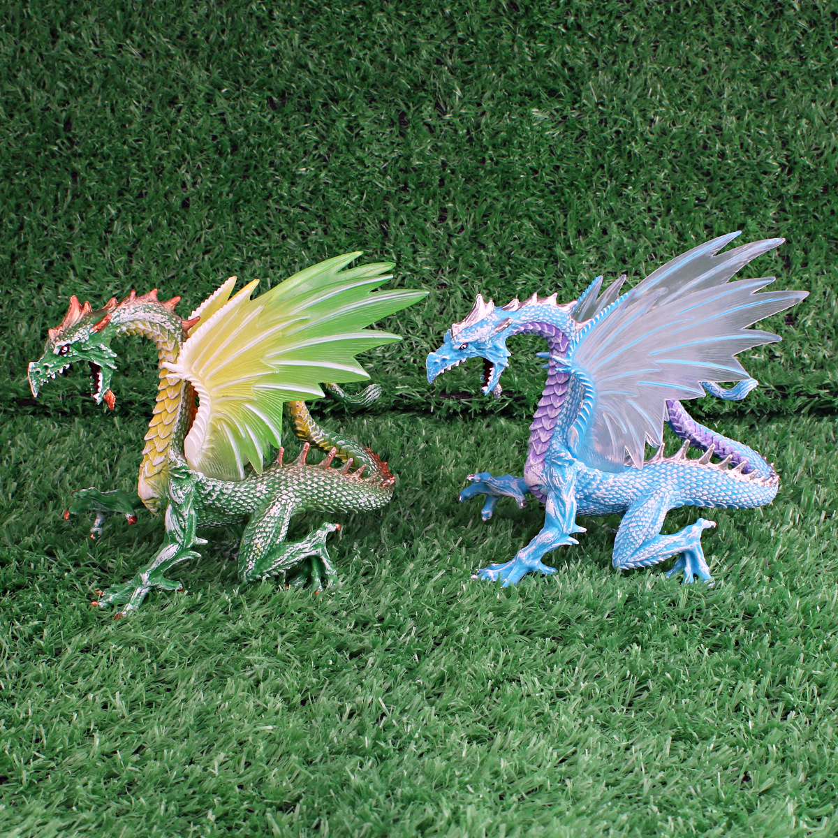 Cross-border simulation Western mythology animal dragon model children's cognition ice flying dragon god figurine decoration ornament