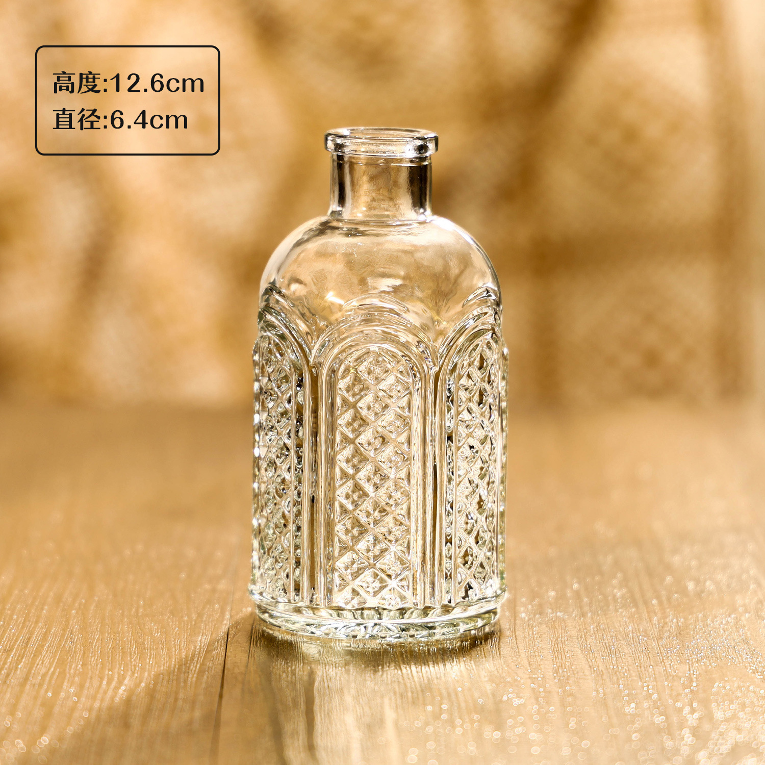 Vaso de vidrio decorativo transparente nórdico ins viento sala de estar decoración creativa vasijas de vidrio flores secas al por mayor hidroponic