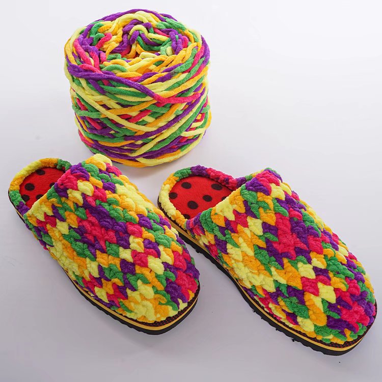 3.8两冰条线钩鞋线 批发针织毛线织毛衣帽子围巾软糯毛线团冰条线