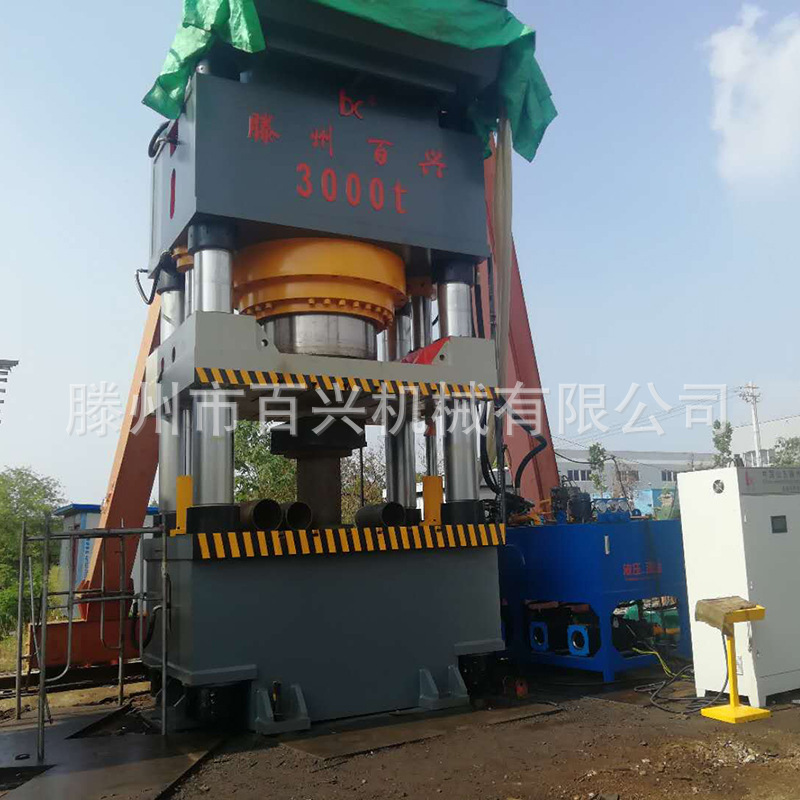 3000吨四柱压力机铁粉压块成型用液压机粉末冶金铁粉成型设备