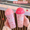 Cute cup with glass, cartoon glass stainless steel, wholesale