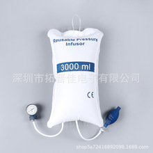 3000mll输液加压袋 急救输血输液500ml1000m输液加压器表头显示器