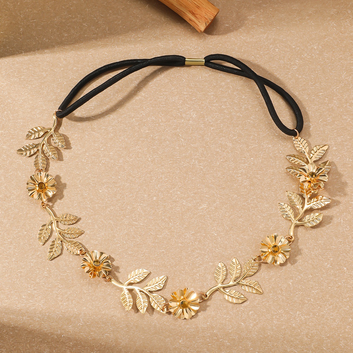 Amazon metal correa de pelo aleación barroco flores de hoja de diamante correa de pelo diosa correa de pelo hebilla de pelo adornamiento para el cabello