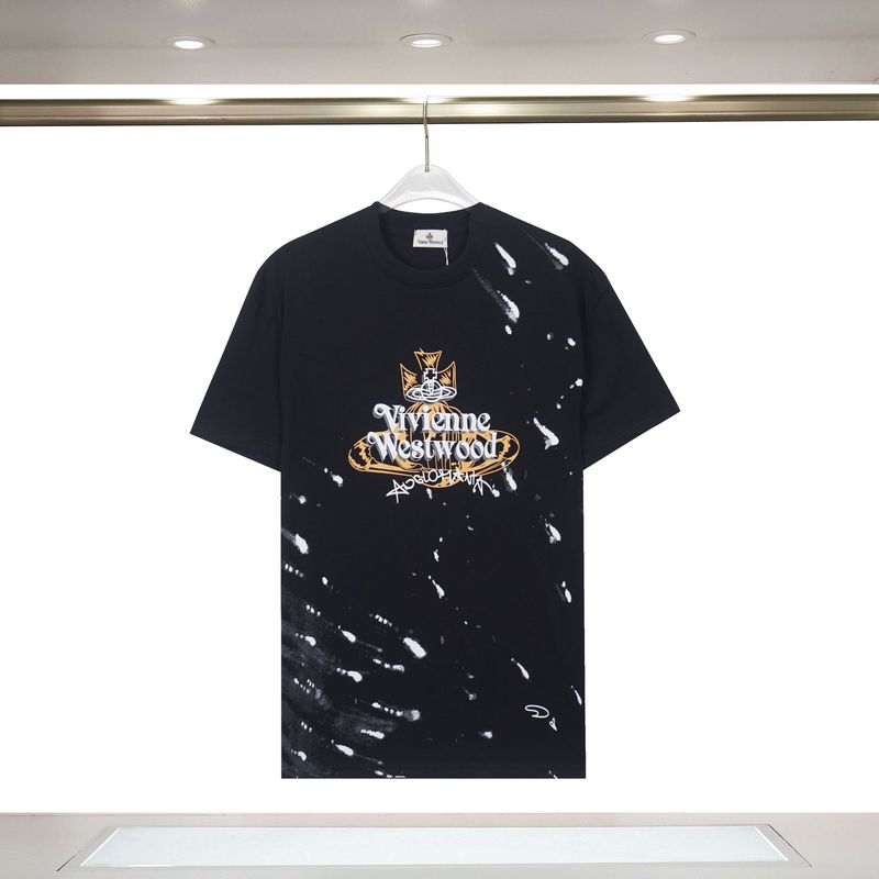 国境を越えた25ss夏の新型230グラムの双糸綿はアルファベットロゴで男女の同じファッションtシャツを刺繍している|undefined