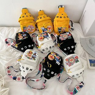 Summer New Children's Chest Bag Kindergarten Baby Boys and Girls Cartoon Personality Crossbody Bag Fashion Travel Small Backpack
