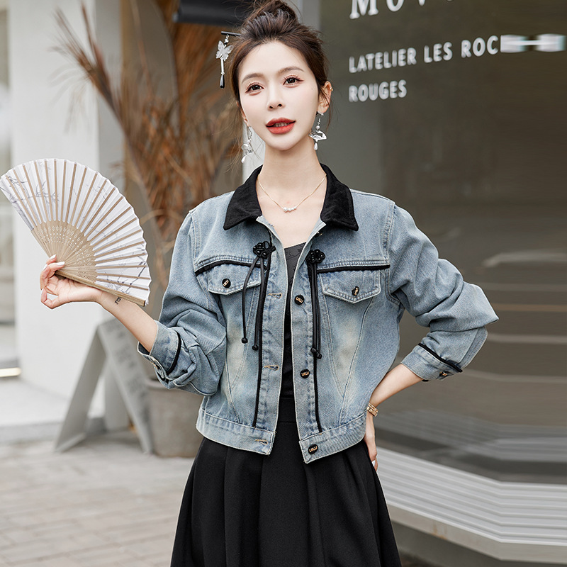 Denim autumn jacket
