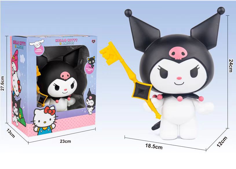 Material de vinilo, ventana grande Kuluomi, serie de cajas de color, adornos de escritorio, accesorios para muñecas, articulaciones desmontables, móviles