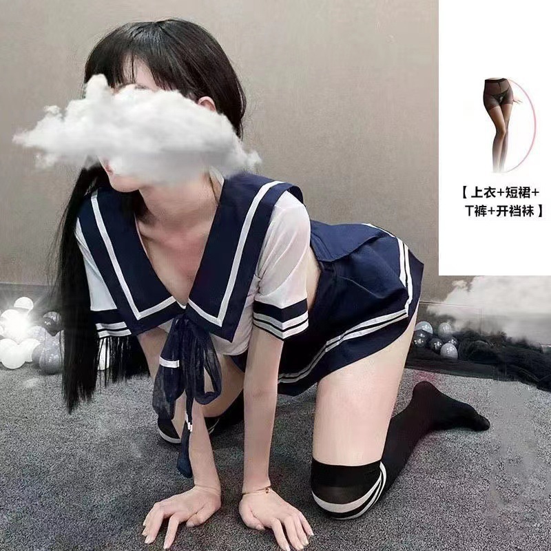 Dark blue + black open-stand socks
