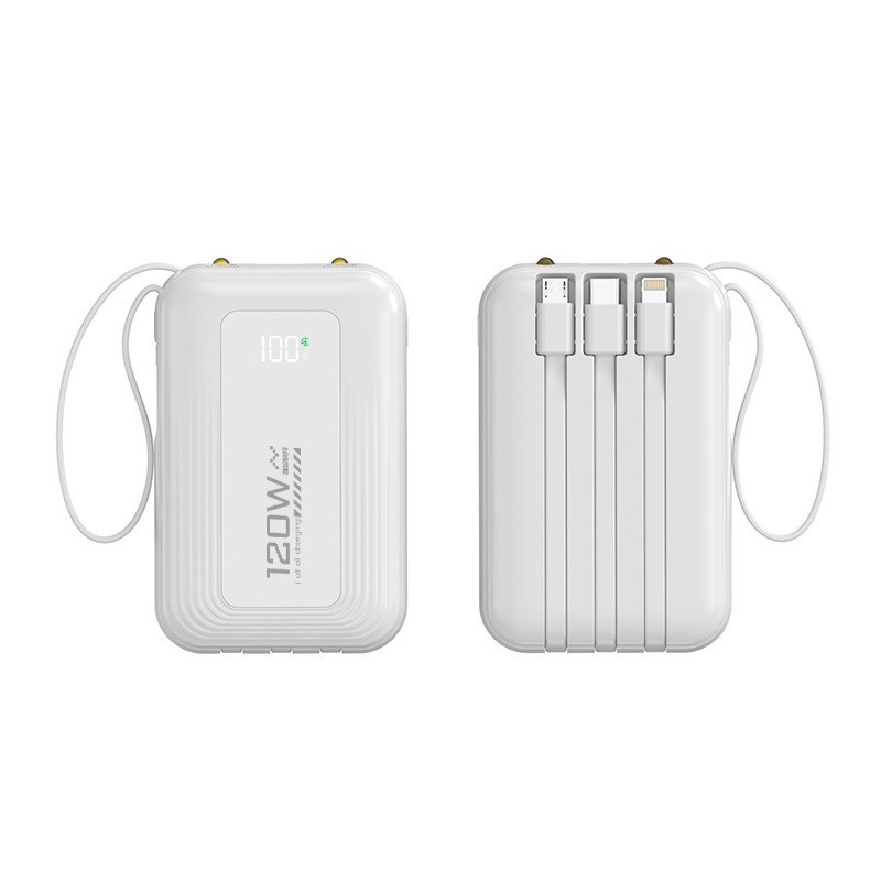 新しい 120 ワット超高速充電パワーバンク 20000 mah 大容量ポータブル電源ギフト印刷付き|undefined