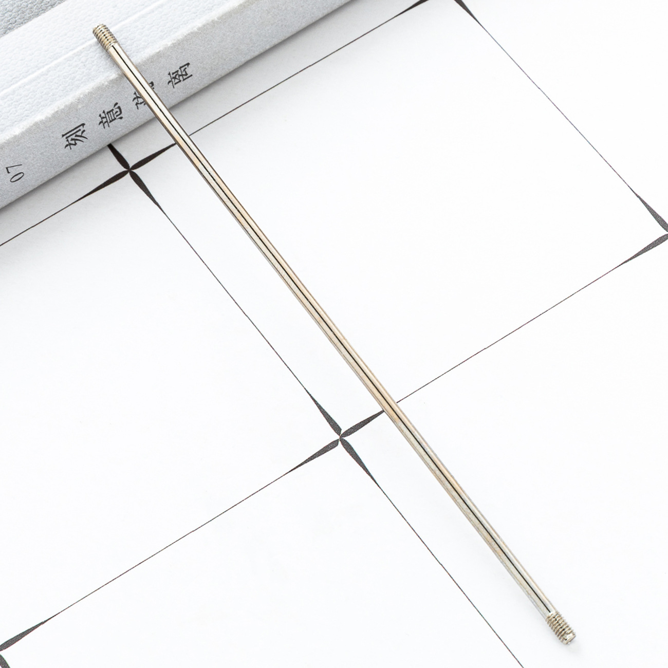 DIY llavero especial alargado barra de acero inoxidable llavero transfronterizo personalizado en stock rápido reemplazo de alambre de hierro