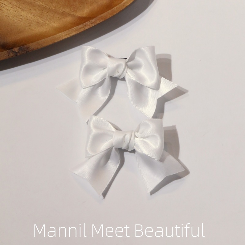 Women's Sweet Simple Style Bow Knot Satin Hair Clip display picture 17