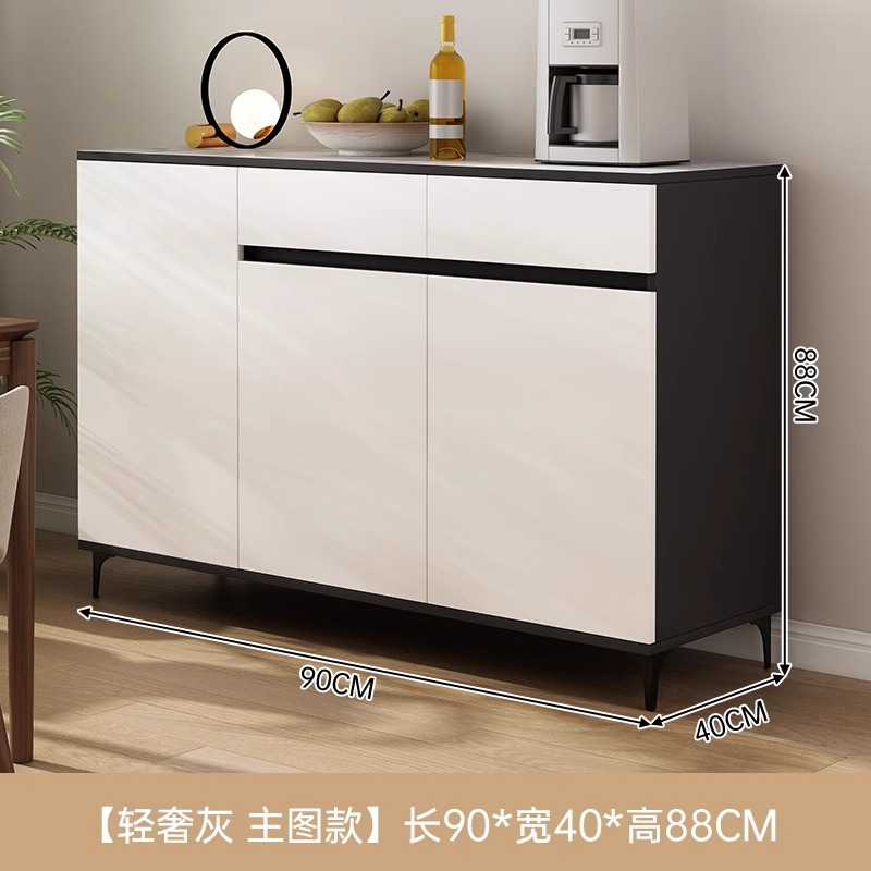 Armario de comedor contra la pared armario integrado armario de almacenamiento sala de estar armario de comedor moderno simple armario de té armario de almacenamiento