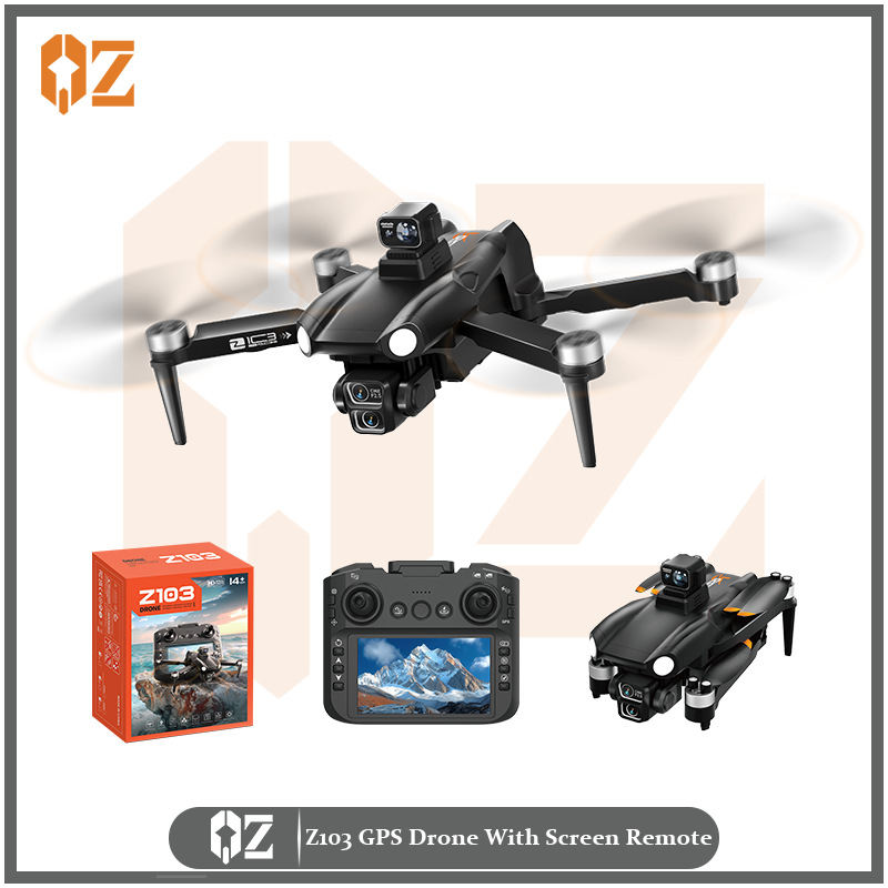4.5-inch large screen remote control Z103 UAV GPS return professional aerial photography aircraft long endurance remote control aircraft