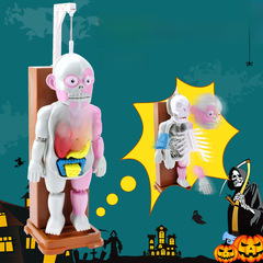 Cross-border Terror: Humanoid Model Gymnastics Machine Assembly Kit – Halloween Horror-Themed Gag Gift, Kids' Prank-Ready Desk Toy