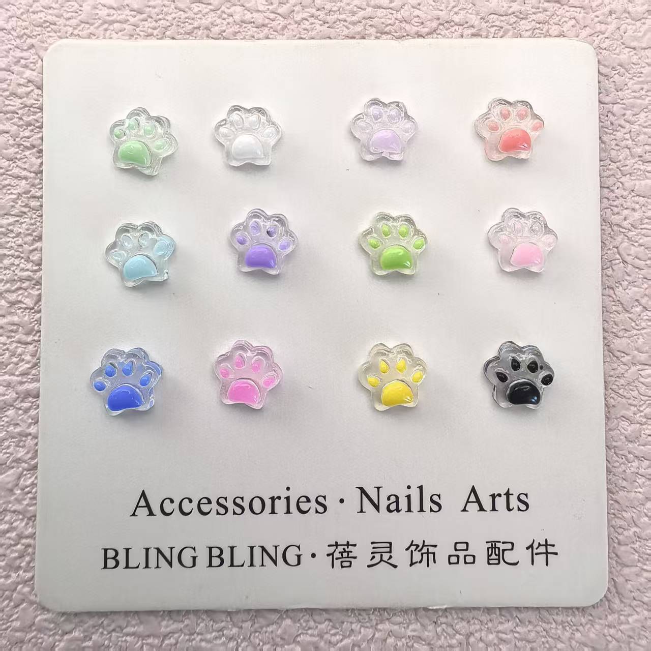 猫爪树脂点胶美甲饰品批发穿戴甲配饰_01.jpg