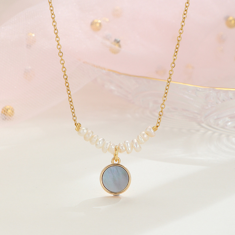 Simple Style Flower Copper Inlay Artificial Pearls Zircon Pendant Necklace 1 Piece