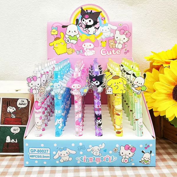 Japan and South Korea Kurumi Patch Press Pen High Color Value Smooth Gel Pen Black Core 0.5MM