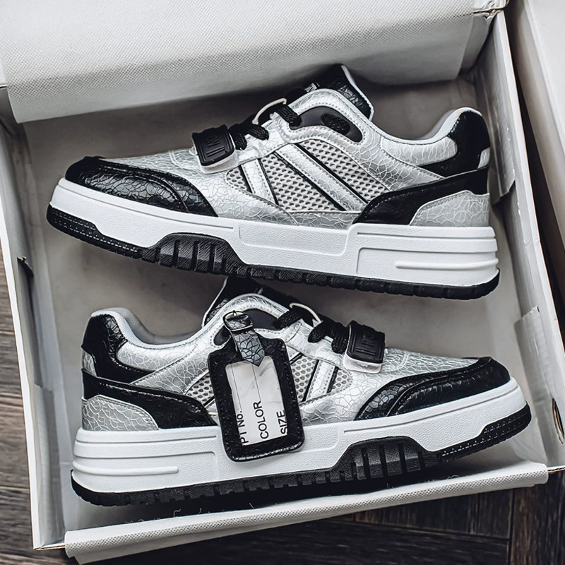 Footwear, sports universal high genuine sneakers for leisure, autumn, high-quality style